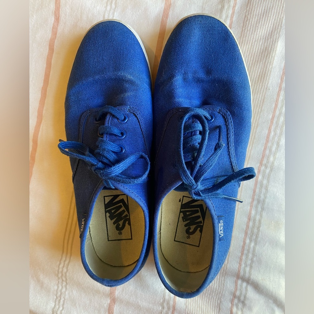 Vans Kids Blue Canvas Sneakers